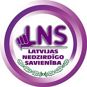 Latvijas neredzīgo savienības logo