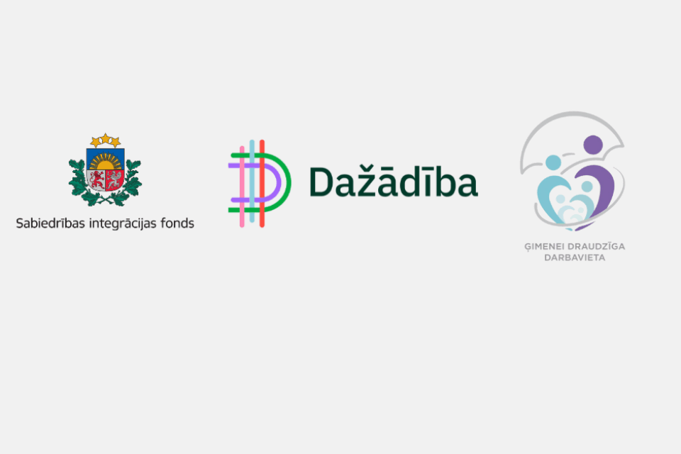 SIF, Dažādība.lv un ģimenei draudzīga darbavieta logotips